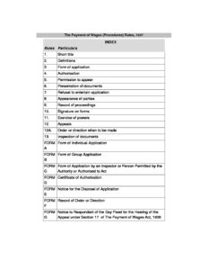 Punjab & Haryana Payment of Wages Rules, 1965