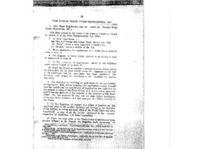 Punjab Trade Unions Regulations, 1927