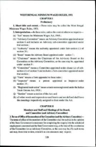 WB Minimum Wages Rule, 1951